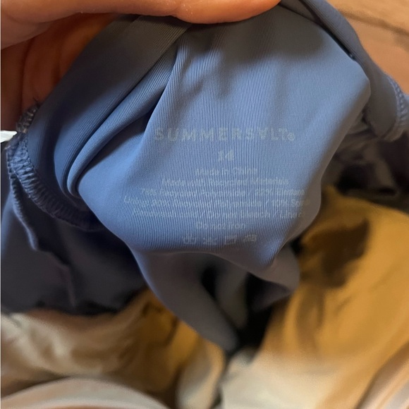 Summersalt Light Blue and Gray One Piece Swimsuit - Picture 7 of 12